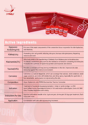 백색 PDRN 세럼 3 Ml 5 병창 상자 콜라겐 합성 및 피부 치유를 지원하는 재생 피부 관리 솔루션