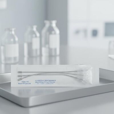 성인용 23G 벙트 필 캔룰라 일관성 있는 성능을 제공하고 화장품 개선 과정에서 조직 외상을 최소화합니다