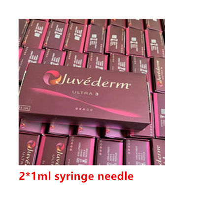 입술을 위한 Juvederm Ultra3 2*1ml 주사기 바늘 히알루론산 피부 충전물 주입 충전물