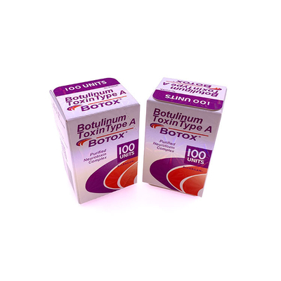 주름 제거를 위한 100 단위 보톡스 Allergan 보툴리눔 독소