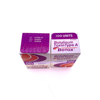 OEM 보톡스 50 Iu 100 Iu 알러간 보툴리눔 독 종류 A 반대 구김