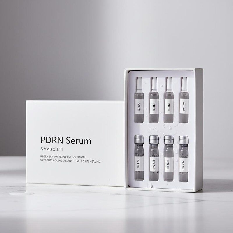 백색 PDRN 세럼 3 Ml 5 병창 상자 콜라겐 합성 및 피부 치유를 지원하는 재생 피부 관리 솔루션